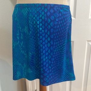 Express women’s swim skirt size small s turquoise